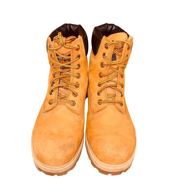 Timberland Pro Soft Toe Waterproof Work Boots Wheat Nubuck Leather Men 7 Utility - Picture 4 of 13